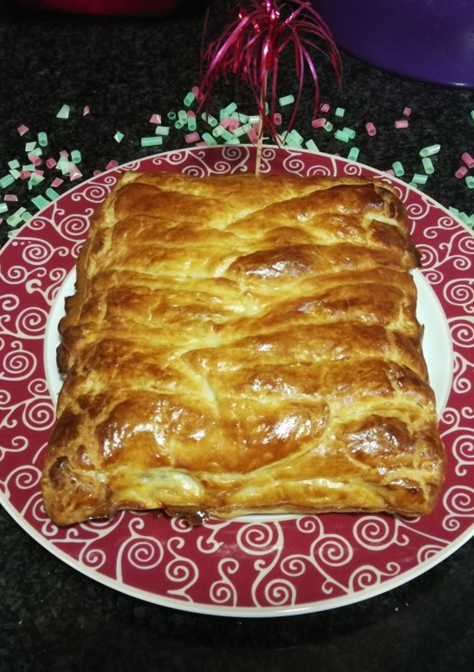 Una foto de Hojaldre de beicon y queso