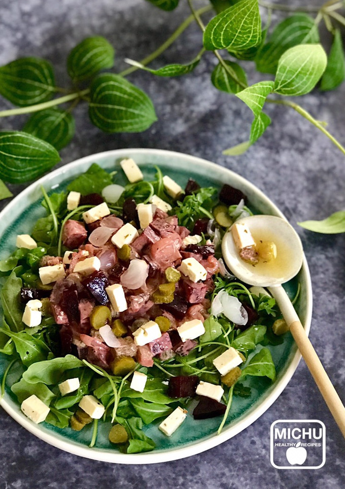 Una foto de Ensalada de remolacha