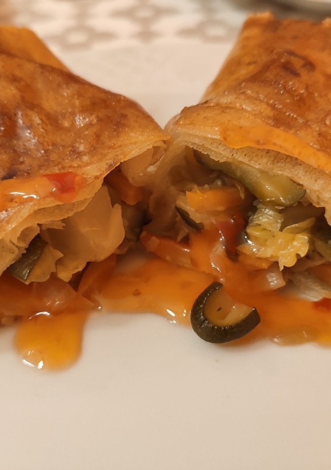 Una foto de Rollitos de primavera