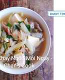 Canh dưa hồng chay