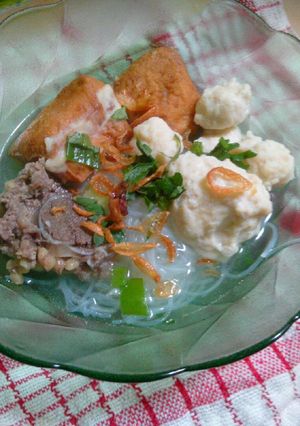 Foto resep ♡bakso ayam kuah sapi♡
