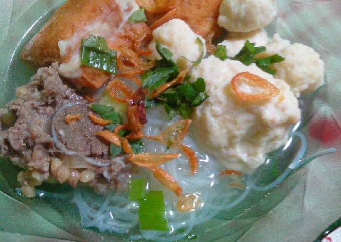 ♡bakso ayam kuah sapi♡