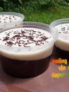 Foto resep Puding coklat vla susu