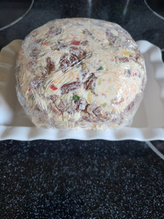 A picture of Pineapple cheese ball.