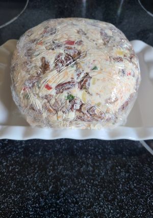 A picture of Pineapple cheese ball.