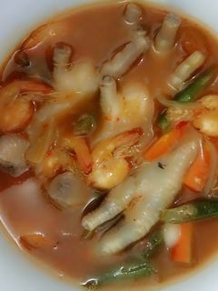 Foto resep Ceker ayam udang asam manis