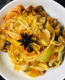 Sườn non rim xào hành tây và cà chua