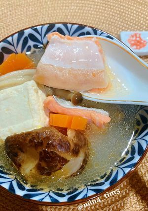 Foto resep Salmon Belly Soup