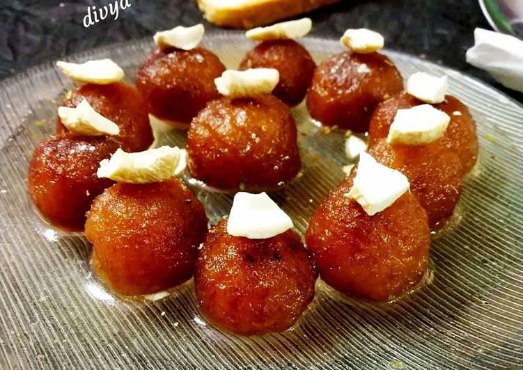 Instant gulab jamuns