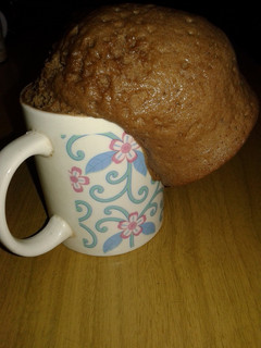 Una foto de Torta en taza en microondas