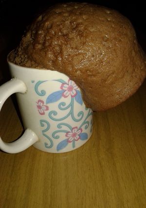 Una foto de Torta en taza en microondas