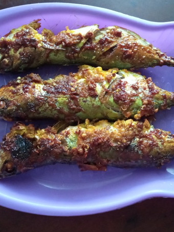 Cara Gampang Membuat Ikan kembung dan ayam panggang bumbu kuning Rumahan