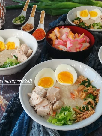 Langkah Gampang Membikin Resep Bubur ayam wortel yang Lezat Sekali Anti Ribet, Bikin Ngiler
