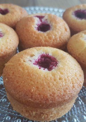 Une photo de Financiers aux framboises