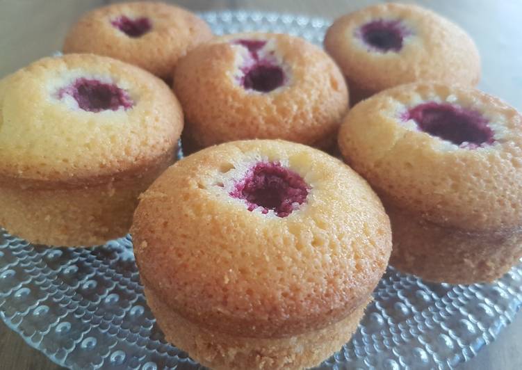 Financiers aux framboises