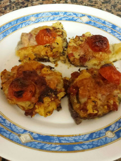 Una foto de Mini "pizzas" de Berenjena