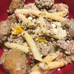 A picture of Ground Turkey Sausage Pasta Sauce.