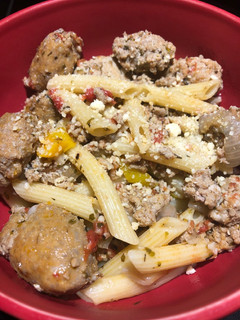 A picture of Ground Turkey Sausage Pasta Sauce.