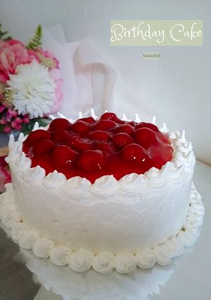 Foto resep 55. Birthday Cake topping buah