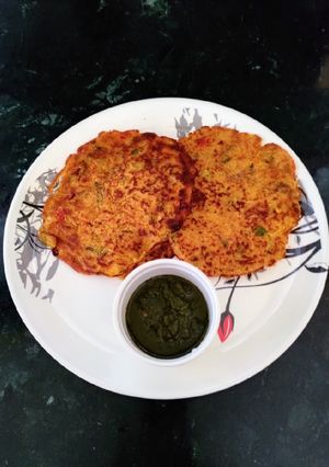 A picture of Veggies Sattu Chilla.