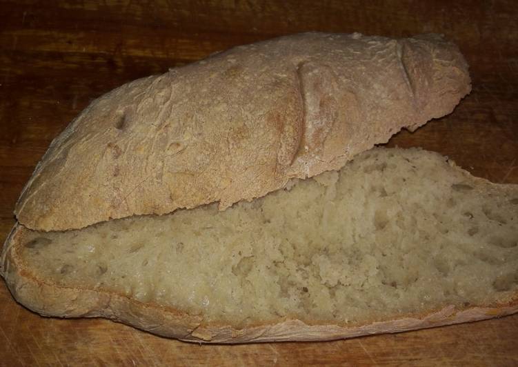 NO KNEAD long rustic rolls (super easy)