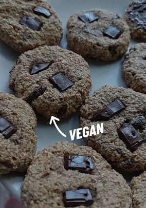 Una foto de Galletas Veganas de Plátano y Avena🌱