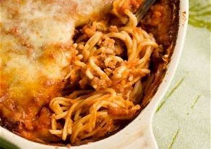 Quick & Easy Baked Spaghetti