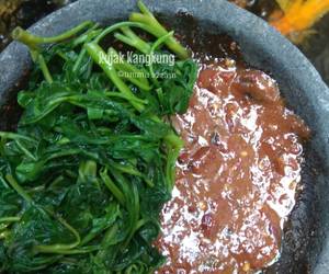 Resep mudah Rujak Kangkung Enak Sederhana