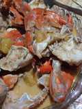 Kepiting santang bumbu rica² campur labu