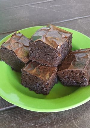 Foto resep Fudgy Brownies 3 Telur (Anti Gagal)