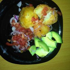 A picture of Deep fried potatoes.