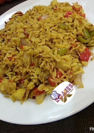A picture of Potato fried rice.