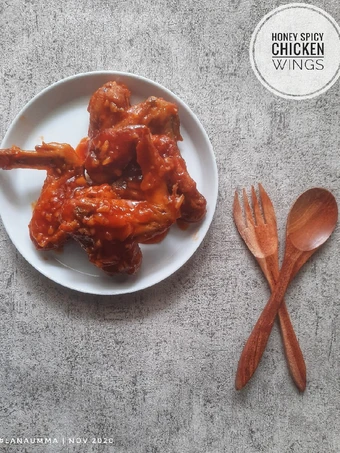Cara Mudah Membuat Resep Honey spicy chicken wings yang Lezat Sekali Anti Ribet, Uenak Banget
