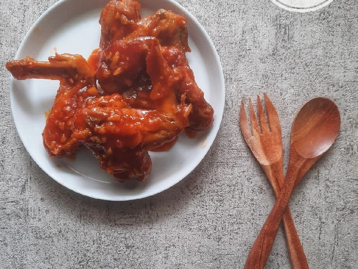 Cara Mudah Membuat Resep Honey spicy chicken wings yang Lezat Sekali Anti Ribet, Uenak Banget