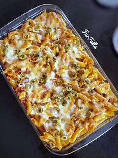 صورة لوصفة باستا بالدجاج والجبن 🍗