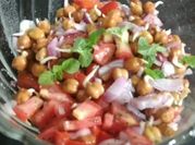 A picture of sprout chana salad