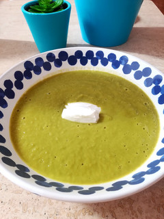 Una foto de Crema de guisantes