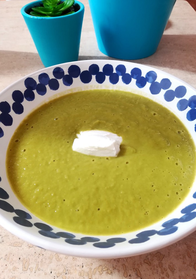Una foto de Crema de guisantes