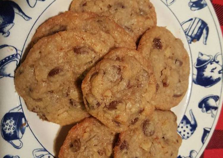 Simple Way to Prepare Super Quick Homemade Chocolate chip cookies w/ walnut and coconut