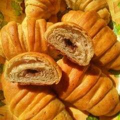 Spicy croissants with chocolate filling A picture of Spicy croissants with chocolate filling.