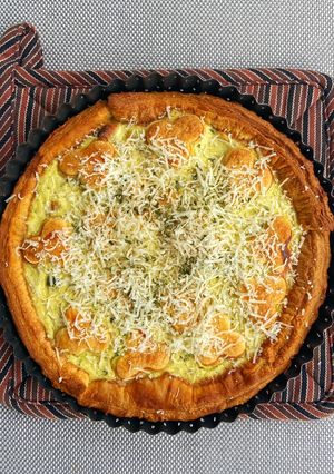 Sonkás-ricottás francia pite (quiche) recept fotója