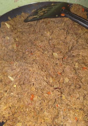 A picture of SAMOSA filling.