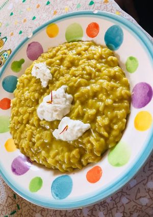 Foto di Risotto burrata e zafferano