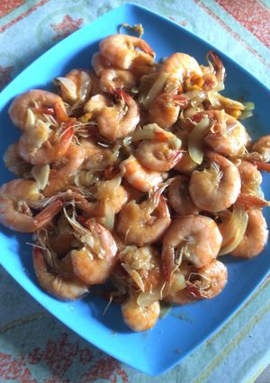 Foto resep Tumis Udang Pedas