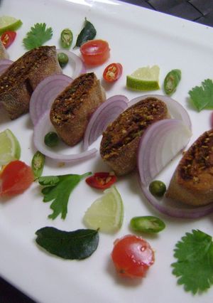 A picture of Baked Bhakarwadi.