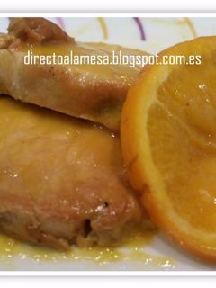 Una foto de Lomo a la naranja