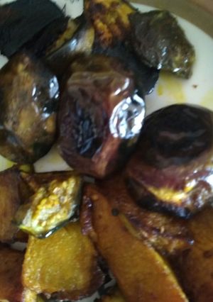 A picture of Brinjal fry.