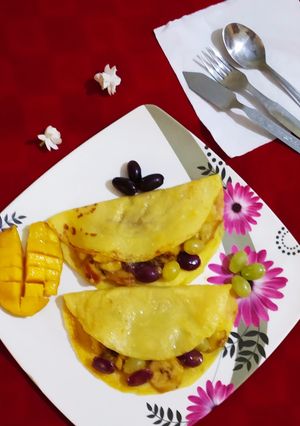 A picture of Mango Chilla Sandwich.