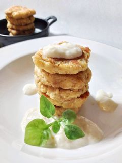 Foto resep Burger Tempe Jamur Saus Bechamel