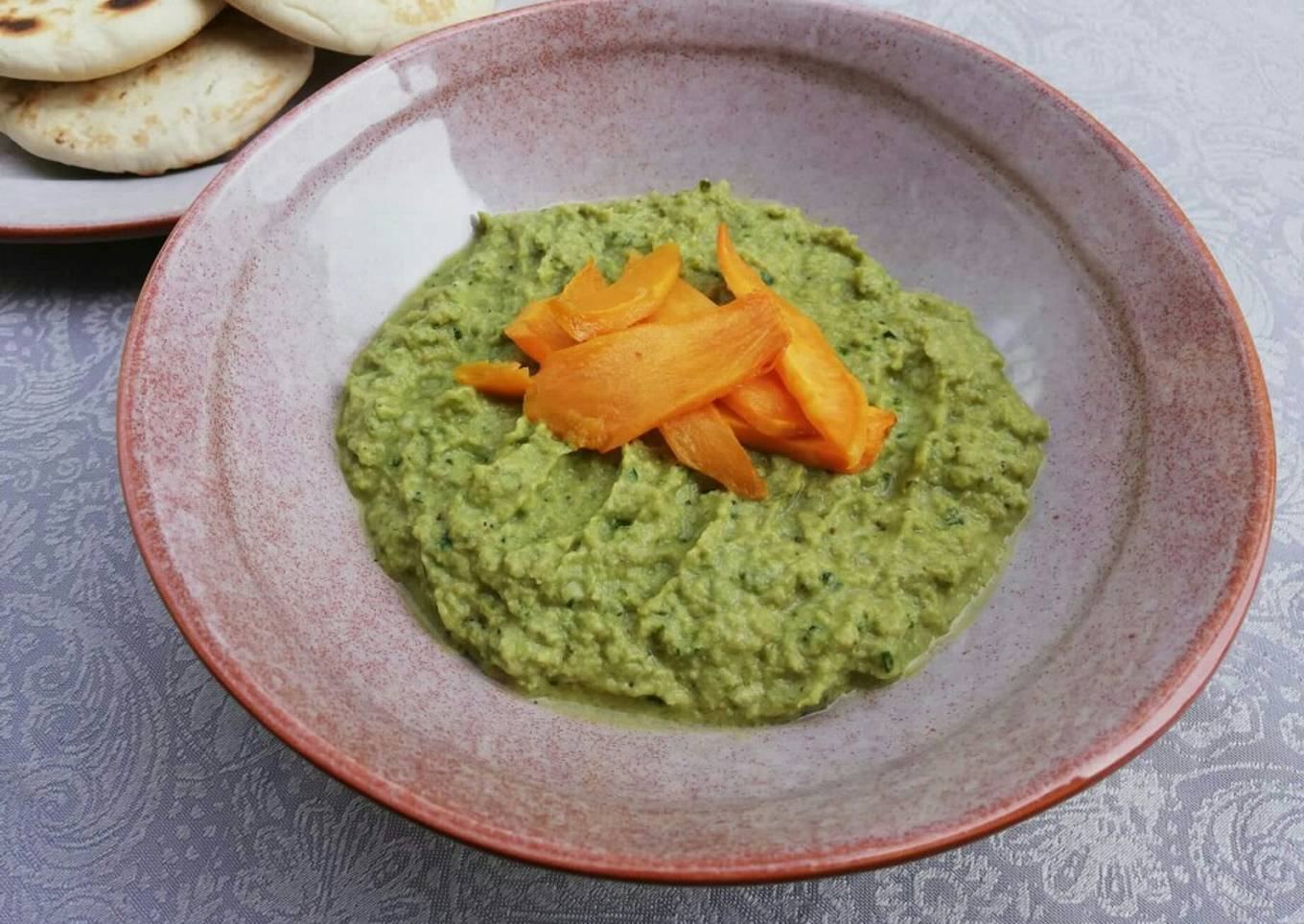 Baba Ganoush al perejil o paté vegano de berenjena